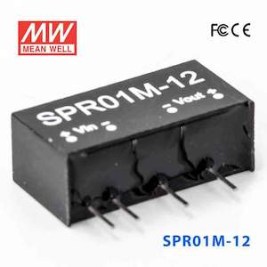 Dc Dc Converter: Mean Well SPR01M-12 DC-DC Converter - 1W - 10.8~13.2V in 12V out