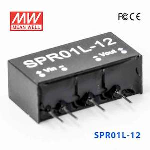 Dc Dc Converter: Mean Well SPR01L-12 DC-DC Converter - 1W - 4.5~5.5V in 12V out