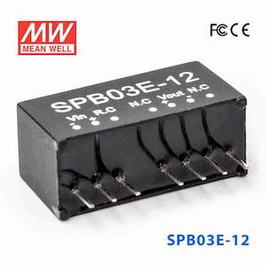 Dc Dc Converter: Mean Well SPB03E-12 DC-DC Converter - 3W - 4.5~9V in 12V out