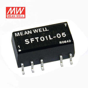 12v Nominal: Mean Well SFT01M-05 DC-DC Converter - 1W 12V DC in 5V out