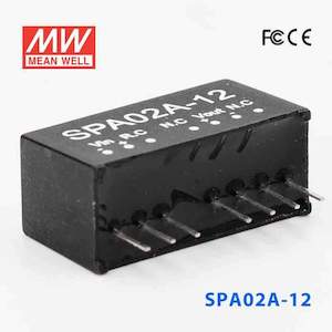 Mean Well SPA02A-12 DC-DC Converter - 2W - 9~18V in 12V out