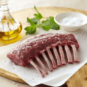 Lamb racks (frenched) – Skin off