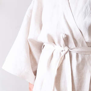 All: Linen Robe - Oat
