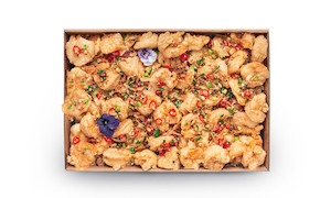 Products: Crispy King Prawns with Salt and Pepper and Chilli Dragons Restaurant