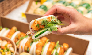 Products: Bao Bun with Crispy Tofu Dragons Restaurant