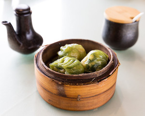 Spinach & Shrimp Dumpling Dragons Restaurant