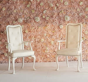 Ceremony: Bridal Chairs - White