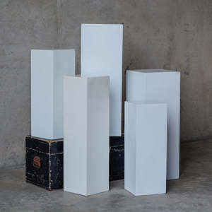 White Plinths - Various Sizes