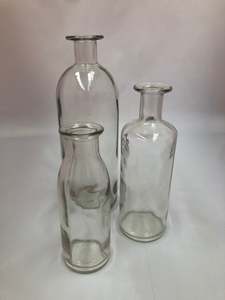 Glassware: Glass bottle thin neck Small