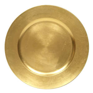 Gold charger plate