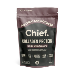 Chief Nutrition Grass-Fed Collagen Protein Powder - Dark Chocolate 450g