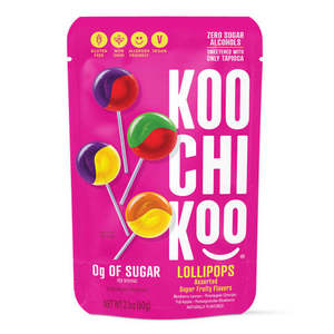 Snacks And Pantry Lollies: Koochikoo - Organic Lollipop - Assorted Flavours (10 pack)