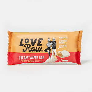 Snacks And Pantry Snacks: LoveRaw Caramelised Biscuit Cre&m Wafer Bars - (2 x 21g)