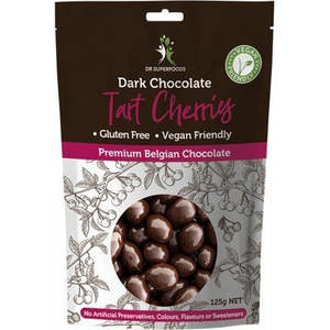 Snacks And Pantry Snacks: Dr Superfoods - Dark Chocolate Tart Cherries (125g)