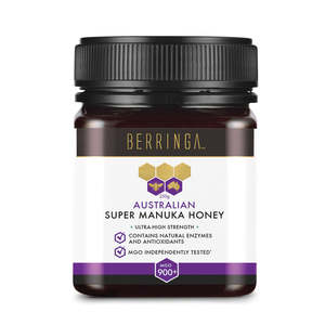 Snacks And Pantry Spreads: Berringa - Australian Manuka Honey - Ultra-High Strength MGO 900+ (250g)