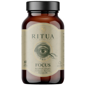 Health Supplements: Ritua - Focus BacoMind Ginko Cordyceps Tyrosine B6( 60 Capsules )