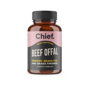 Health Supplements: Chief Nutrition Organic Beef Offal Multivitamin - 120 capsules