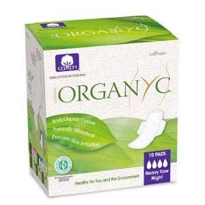 Personal And Sexual Health Pads And Liners: Organyc - Organic Cotton Pads - Heavy Flow (10 pack)