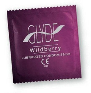 Sexual Health Condoms: Glyde - Vegan Condoms Regular - Wildberry (10 pack)