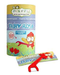 Dental Floss: Jack N Jill - Fairy Floss Dental Picks - Strawberry (30 pack)