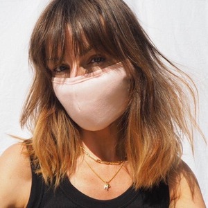 Reusable Face Masks: Fruity Sacks - 3 Layer Reusable Face Mask - Pink (Large/Adult)