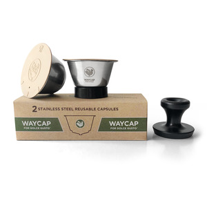 Drinkware Coffee Pods And Lids: WayCup - Dolce Gusto®* Compatible Refillable Capsules - Two Pack