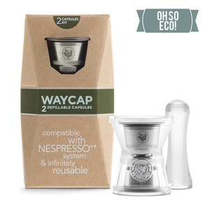 Drinkware Coffee Pods And Lids: WayCup - Nespresso®* Compatible Refillable Capsules - Two Pack