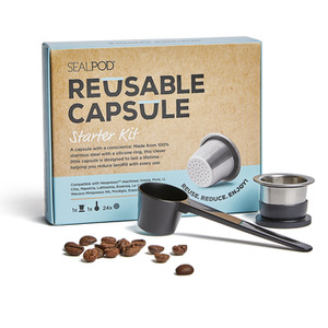 Drinkware Coffee Pods And Lids: SealPod - Reusable Coffee Pods (Nespresso Compatible*) - Starter Pack