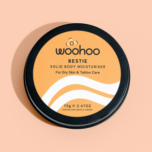 Woohoo Body Bestie Solid Body Moisturiser Bar- Dry Skin & Tattoo Care 70g