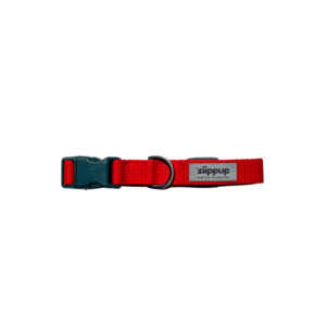 Eco Home Pets: Ziippup Red Dog Collar - Size Medium