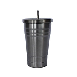 Drinkware Tumblers: Bare & Co. - Kids Insulated Drink Tumbler - Silver (250ml)