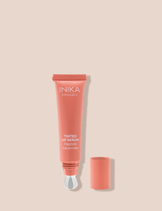 INIKA Organic Tinted Lip Serum - Peptide & Ceramide - Blush