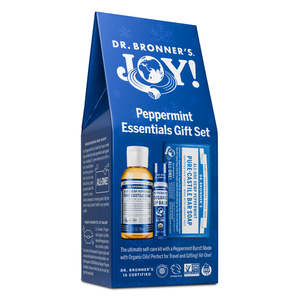 Gifts For Her: Dr Bronners Joy Peppermint Essentials Gift Set