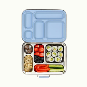 Back To School: Ever Eco - 5 Compartment Stainless Steel Bento Box - Cove