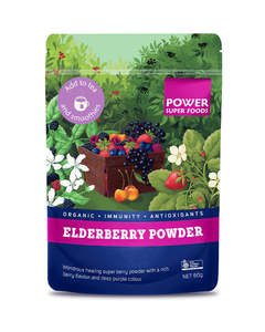 Power Super Foods - Certified Organic Elderberry Powder (60g) BEST BEFORE 12/2025