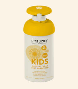 Little Urchin: Little Urchin Kids Natural Clear Zinc SPF50 - 300g