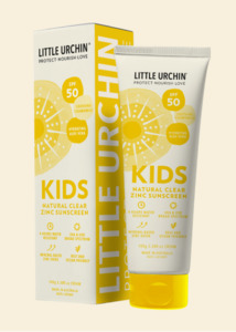 Little Urchin Kids Natural Clear Zinc SPF50 - 100g