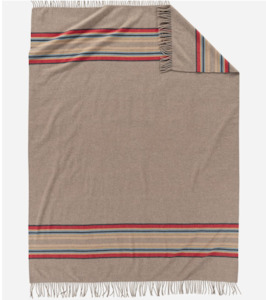Picnic Rugs: Pendleton 5th Avenue Mineral Umber Throw 137x182cm