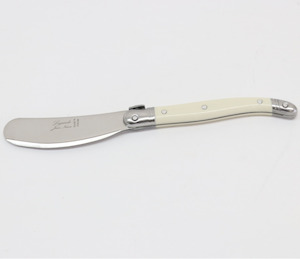 Laguiole Jean Neron: Laguiole Short Butter Knife 15cm Ivory