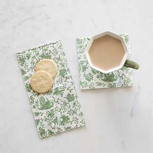 Tabletop: Hester & Cook Burleigh Regal Peacock Napkins