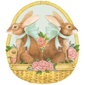 Tabletop: Hester & Cook Placemat Bunny Basket 12 sheets