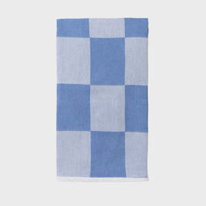 I & J Turkish Towel Checkerboard Royal Blue