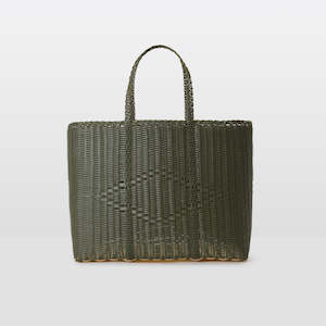 Homepage: Palorosa Handwoven Tote Basket Large - Cactus
