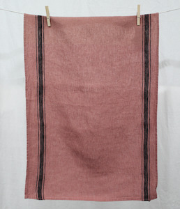 Harmony Linen Tea Towel Olbia Bois de Rose