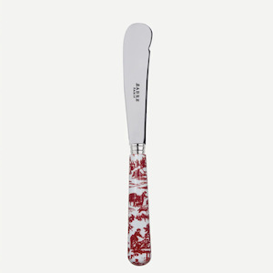 Sabre Toile Butter Knife Red
