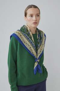 Moismont Scarves: Moismont 100% Cotton Scarf 796 British Green