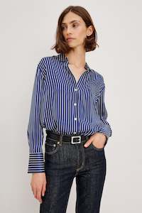 Rails Dorian Twilight Stripe Silk Shirt