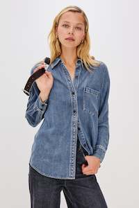 Rails Atticus Antique Blue Denim Shirt