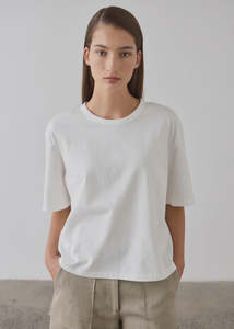 Laing Boxy Cotton T-Shirt - White