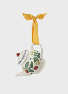 Emma Bridgewater: Emma Bridgewater Rosehip & Ivy Tiny Teapot Decoration